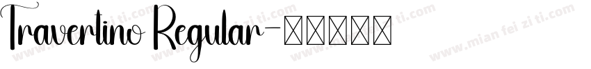 Travertino Regular字体转换